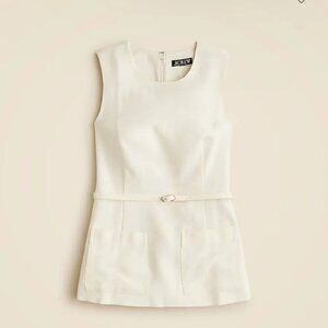 J. Crew Cream Ivory Sleeveless Blouse Elegant Quiet Luxury Old Money Plus Sz 22